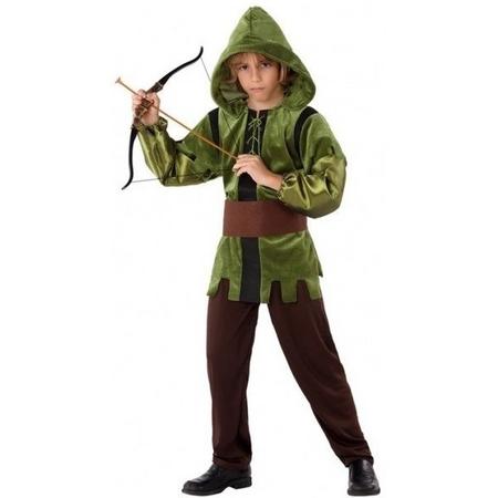 Robin Hood kostuum 3-delig voor kinderen - Verkleedkleding - Carnaval 128 (7-9 jaar)