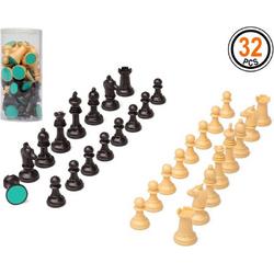 Setje van 32 stuks schaakstukken - Familie spellen/spelletjes schaken