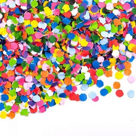 Gekleurde confetti papier 200 gram