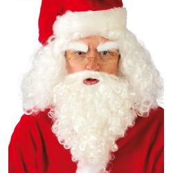   Pruik Santa Claus Heren Synthetisch Wit One-size