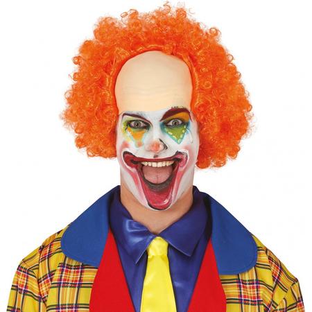 Fiestas Guirca Verkleedpruik Clown Heren Synthetisch Oranje