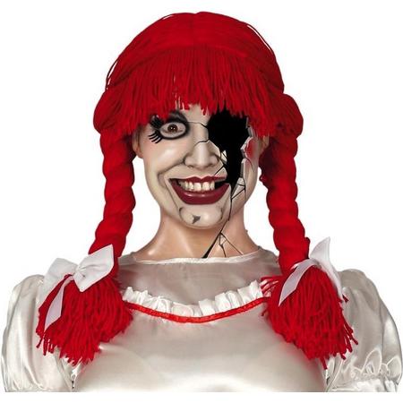 Fiestas Guirca Verkleedpruik Killer Doll Dames Synthetisch Rood