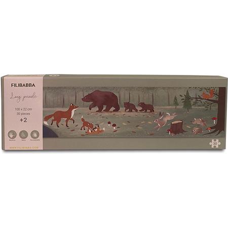 Filibabba - Puzzel met 30 stukjes  - Noordse dieren -  Nordic animals - 1