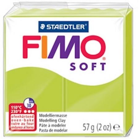 FIMO SOFT boetseerklei, oven harden, groene kalk, 57 g
