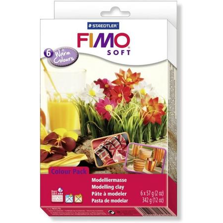 Fimo Soft Set 6 x 57 g, Warm Colours