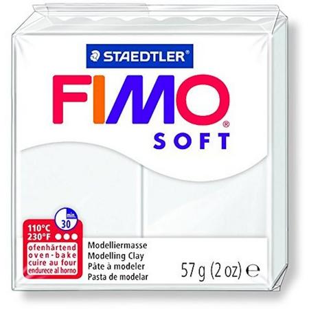 Fimo soft boetseerklei 57 g wit
