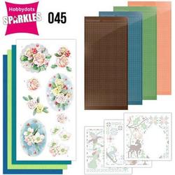 Hobbydots Sparkles - Set 45 - Jeanines Art - The Colors of Winter - Pink Winter Flowers