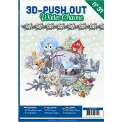 3D Push Out book 31 - Charme van de winter - 3DPO10031