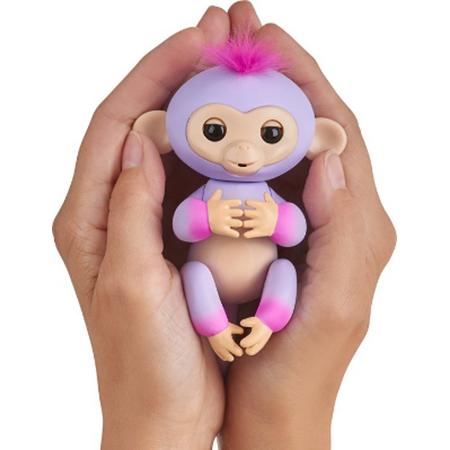 Fingerlings baby Monkey Sydney - paars met roze aapje