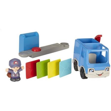 Fisher-price Little People Small Vehicle Postauto Blauw 4-delig