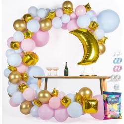 Fissaly® Gender Reveal & Babyshower Ballonnenboog Blauw & Roze – Jongen of Meisje Versiering - Boy or Girl Decoratie