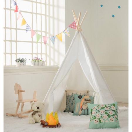 Flanner® Tipi Tent Kinderen - Hoge Kwaliteit - Tipi speeltent - Tipi driehoek kindertent - Speelgoed