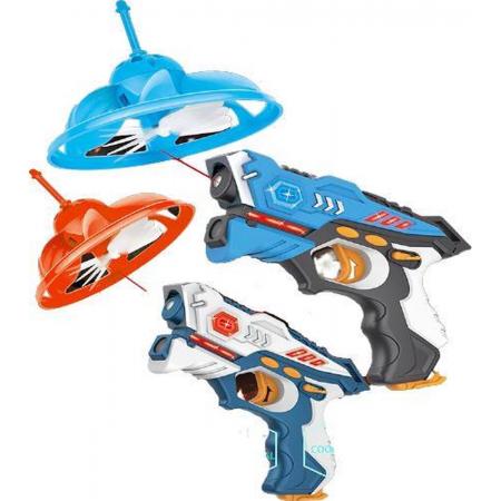 FlexToys® Laserpistool - 2 Laserpistolen en 2 Mini-Drones - Binnen en Buiten Speelgoed Kinderen vanaf 3 Jaar