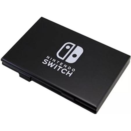 Switch Game Case - Aluminium Doosje Voor 6 Spellen - Nintendo Switch Card Case - Zwart