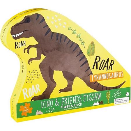Floss & Rock Dinosaurus Puzzel 40 st. - 60 x 41 cm