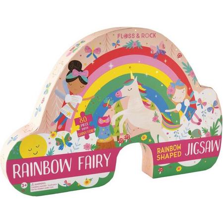 Floss & Rock Rainbow Fairy - puzzel - 80 stukjes - 60 x 40 cm - Multi