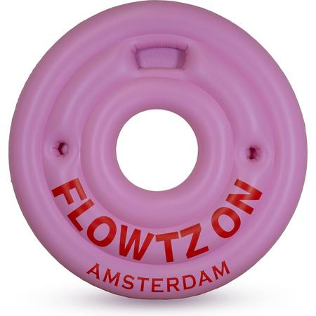 Flowtz On - Zwemband - Roze - Pool float - 180 cm - Bekerhouder - fun - Groot - Opblaasband