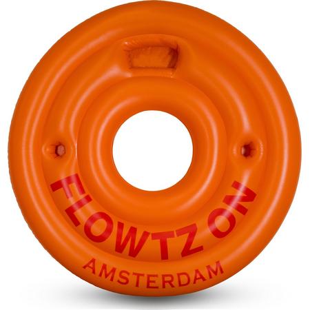 Flowtz On - zwemband - opblaasbaar - oranje - 180 cm - groot -