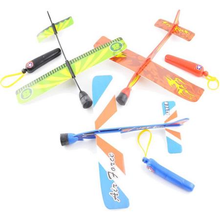 Zweefvliegtuig speelgoed - model vliegtuig - 3 stuks