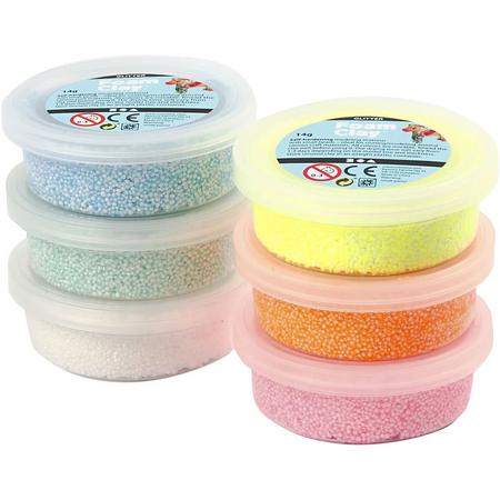 Foam Clay - Klei - Set met 6 Kleuren met Glitter