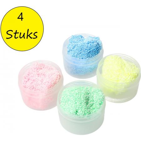 Foam Clay – Magic stuiterklei – Anti Stress Klei 80 gram – Foam Putty 4 Kleuren