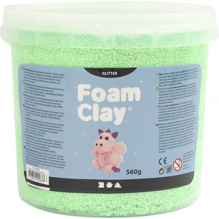 Foam Clay®, 560 gr, glitter groen