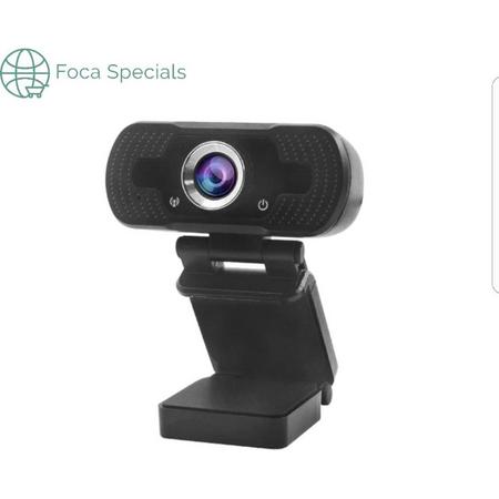 Webcam Full HD - 1080p - USB Webcam met Microfoon - Webcam voor PC of Laptop - Geschikt voor Windows en Mac - Zwart