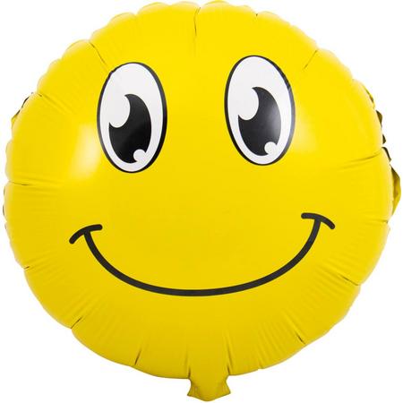 Emoticon Glimlach Folieballon - 45cm