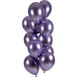 Folat - Ballonnen purple ultra shine (12 stuks)