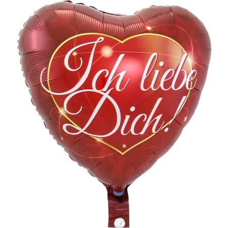 Folieballon Ich Liebe Dich Onverpakt - 43cm