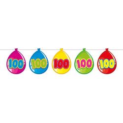 100 Jaar Birthday Ballonnen Slinger - 10 meter