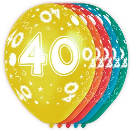 40 Jaar Verjaardag Ballonnen 5 stuks