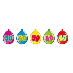 50 Jaar Birthday Ballonnen Slinger - 10 meter