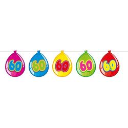 60 Jaar Birthday Ballonnen Slinger - 10 meter