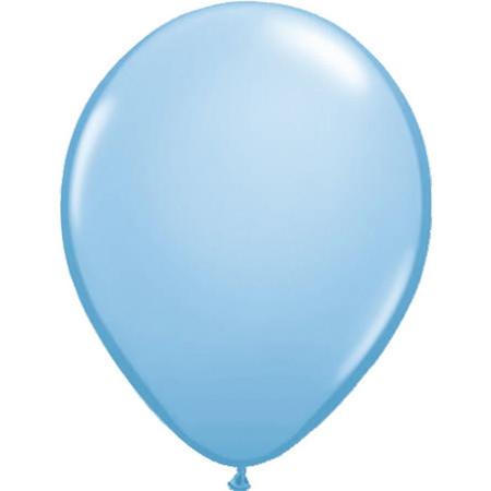 Ballonnen Metallic Lichtblauw 100 stuks