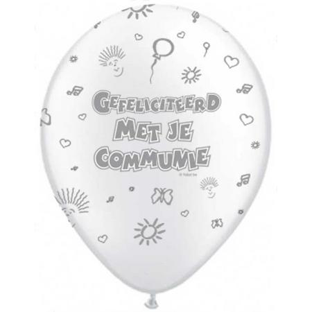Communie Ballon Pearl White 30 cm