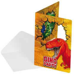 Dinosaurus Uitnodigingen - 6 stuks