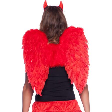 Engelen Vleugels Rood - 50x50cm