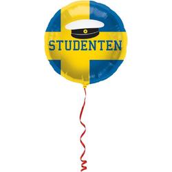   Folieballon Studenten 45 Cm Geel/blauw