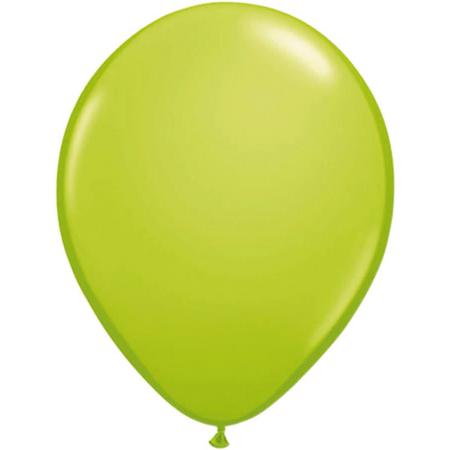 Licht groene ballonnen 100 stuks