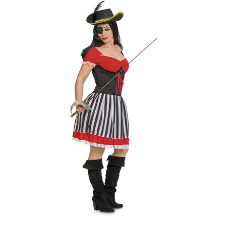 Piraat Jurk Vrouw - 2-delig- Verkleedkleding - Maat S/M