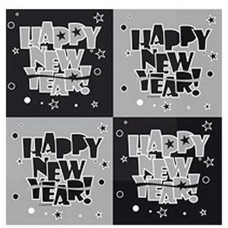 servetten Happy New Year - 20 stuks - papier
