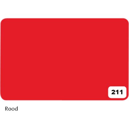 Etalagekarton folia 48x68cm 380gr nr211 rood - 10 stuks
