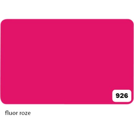 Etalagekarton folia 48x68cm 380gr nr926 fluor roze - 10 stuks