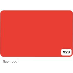 Etalagekarton folia 48x68cm 380gr nr929 fluor rood - 10 stuks