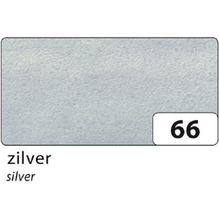 Zijdevloeipapier Folia 50x70cm 20g nr 66 zilver