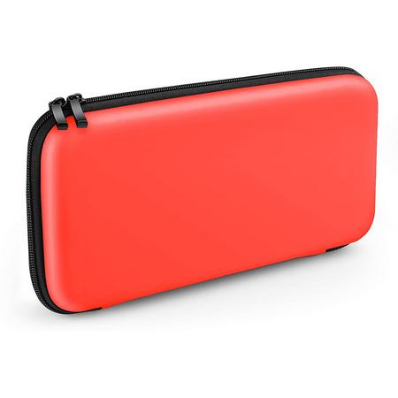 Nintendo Switch Case - Premium opberghoes met extra veel opbergvakken - Tasje / Opberg Case / Cover / Skin / Hoes - Rood