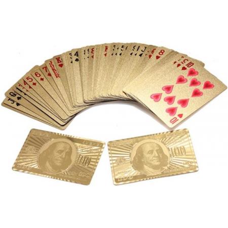 Luxe Poker kaarten set Goud – Pokerkaarten – Kaartspel – Poker set