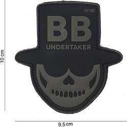 Embleem 3D PVC BB Undertaker zwart