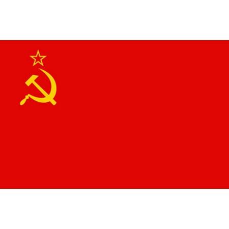 Russische vlag Rusland hamer en sikkel 100 x 150